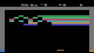 Atari 2600 - Breakout - Game 10 (1 Player)
