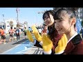 NMB48の佐藤亜海さんと新澤菜央さん、神戸マラソンを応援　2万人にエール
