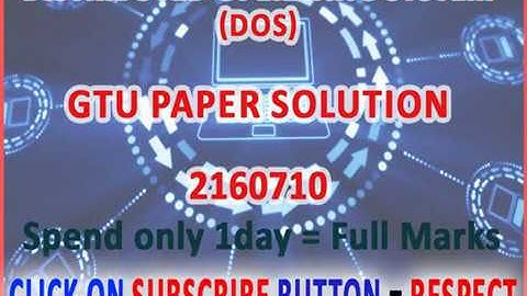 Distributed Operating System and its Design Issues |GTU| DOS
