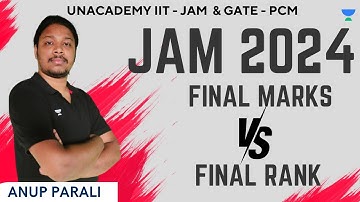 IIT - JAM 2024 Final Marks vs Final Rank | Anup Parali