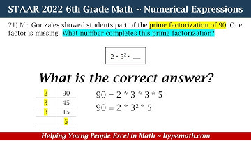 2022 STAAR Math ~ 6th Grade (Numerical Expressions) Part 1