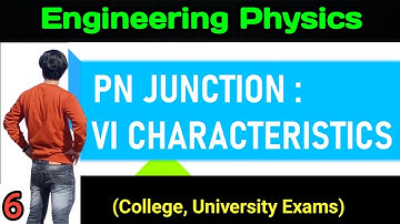 PN Junction V-I Characteristics engineering physics rgpv unit-3 Introduction to solids | physics