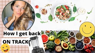 HOW TO GET BACK ON TRACK. Healthy Mom Motivation.