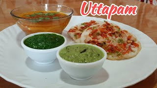 Uttapam recipe | उत्तपम विधि |south Indian veg uttapam breakfast recipe~cook with cherry chiku