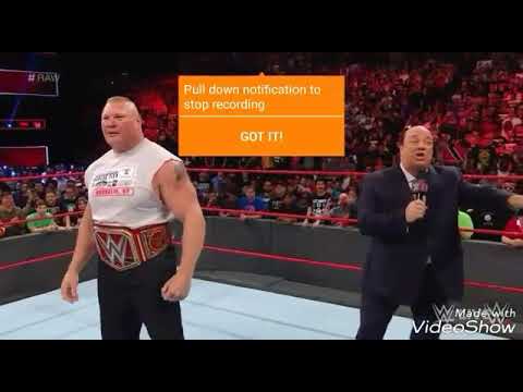 الوحش برون سترومان يهاجم بروك ليسنر