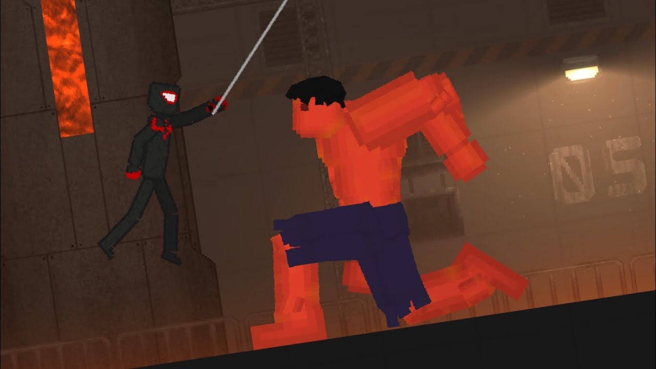 Spider-Man vs Red Hulk (Fruit Playground) #spider  