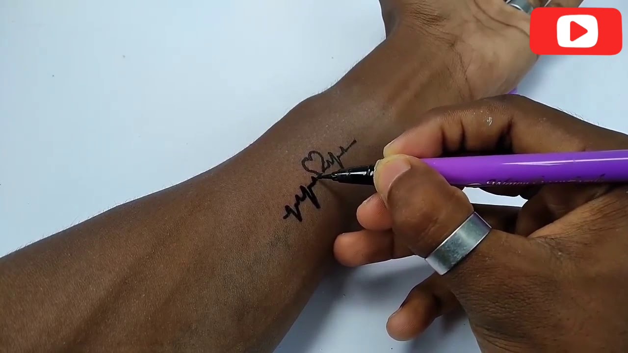 How to make tattoo at home - YouTube