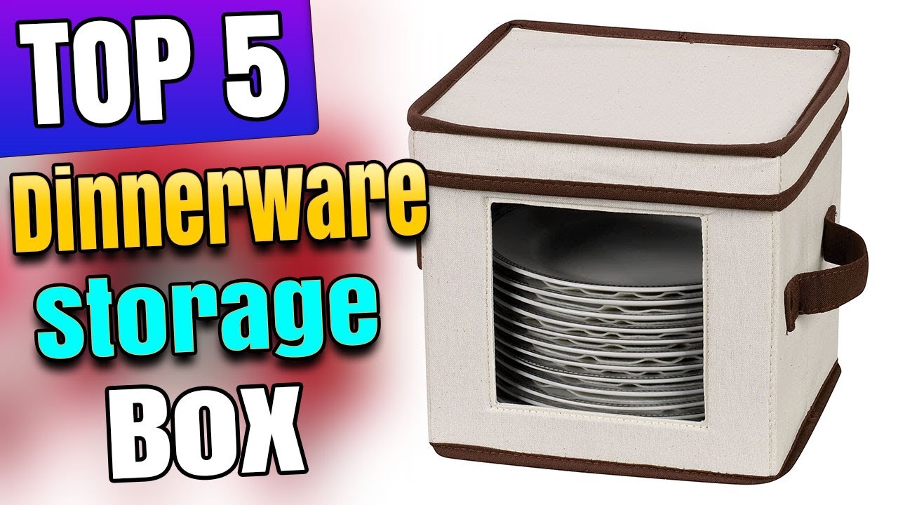 Best Dinnerware Storage Box With Lid Handle