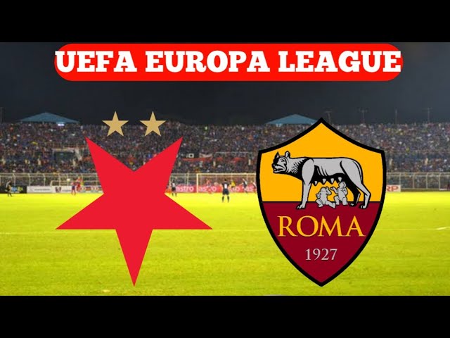 Slavia Praha vs Roma Livescore and Live Video - Europa League