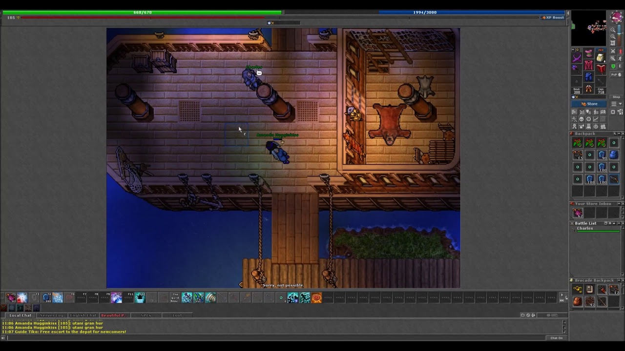 Tibia, Thieves Guild Quest - YouTube
