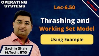 L6.50: Thrashing in OS | Working set window using example