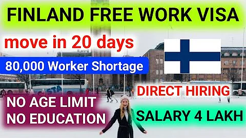 Move To Finland 🇫🇮 without paying Money 💰 | Free work visa 2023 | Jobs in Finland
