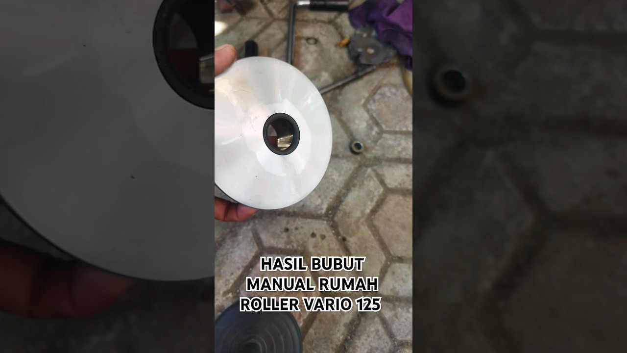 Hasil Bubut Rumah Roller Vario 125 Manual Pakai Amplas 