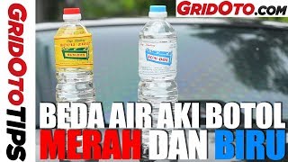 Air Accu Zuur Keras Botol Kecil Cairan Aki Zur Tutup Merah