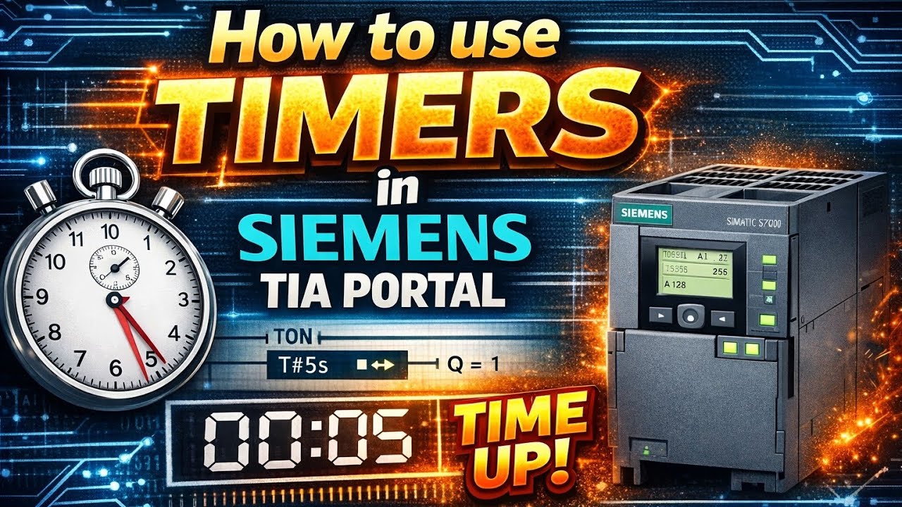 How to Use Timers (TON, TOF, TONR) | PLC Programming Tutorial | Siemens ...