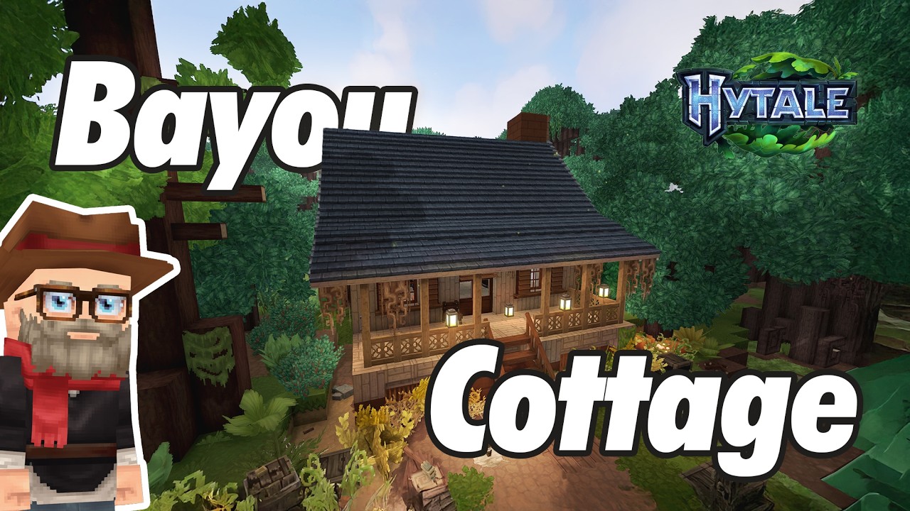 Hytale: Bayou Cottage Build Timelapse - YouTube