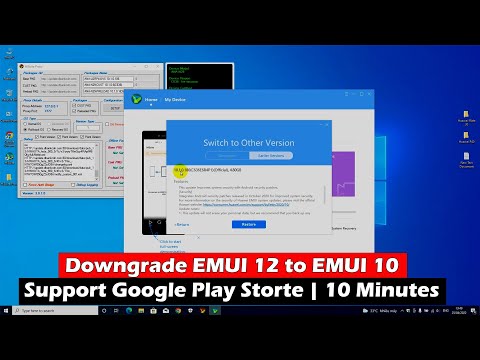 How to Downgrade EMUI 12 to EMUI 10  Support Install Google Play Storte | 10 Minutes