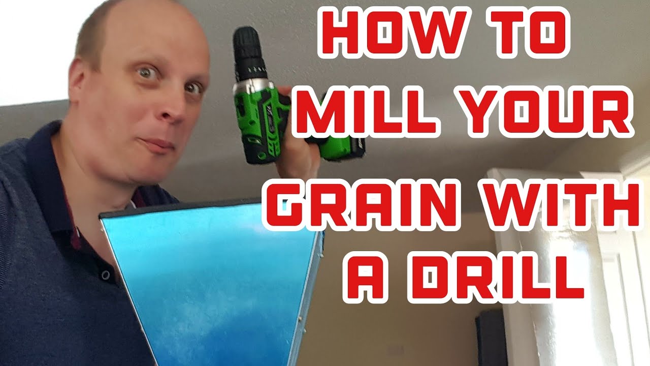 How to crush your own grain using a grain mill and a drill YouTube