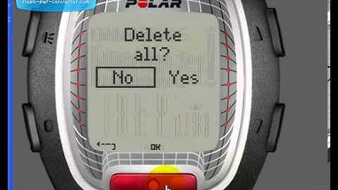 Reloj Deportivo Polar RS300X Recuperando Datos - Borrado de Archivos de Entrenamiento