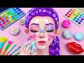 💖 Paper DIY 💖 KPOP DEMON HUNTERS Rumi Rainbow Glow Up 🌈✨ + Skincare + Makeup 💄
