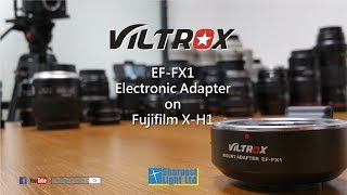 VILTROX EF-FX1 Autofokus Konverter Objektivadapter mit Datenübertragung kompatibel mit Canon EF/EF-S Serie Objektive an Fujifilm X-Mount Spiegelose Kamera X-T4 X-A20 X-S10
