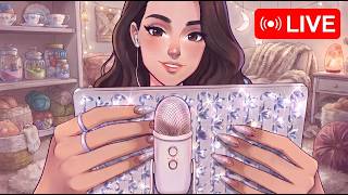 🌙 Soft Tapping & Tingy Triggers | ASMR LIVE 💚 screenshot 2