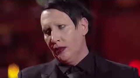 Marilyn Manson and Tyler Bates performing Sweet Dreams (Acoustic) live on italian TV show MUSIC