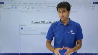MS Word  Convert pdf to Word