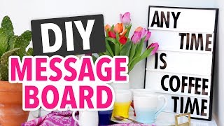DIY Message Board Room Decor - HGTV Handmade
