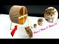 How to make a Hamster Wheel easy from cardboard -  DIY hamster toy
