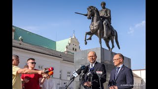 Briefing Prasowy Ministrów Marcina Przydacza I Rafała Leśkiewicza