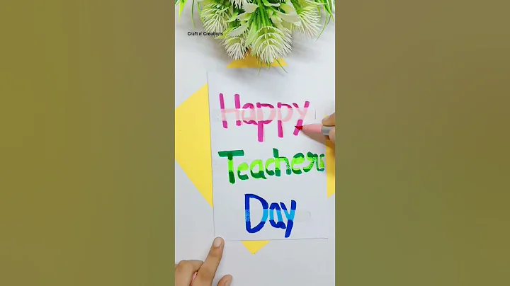 DIY Happy Teachers Day Card || Doms brush pen #shorts #youtubeshorts #viral #diy - DayDayNews
