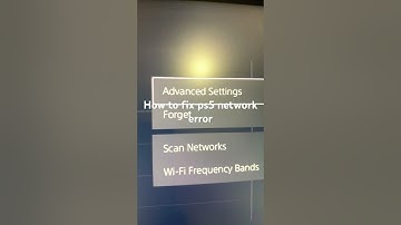 How to fix ps5 network error