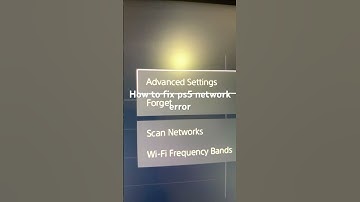 How to fix ps5 network error