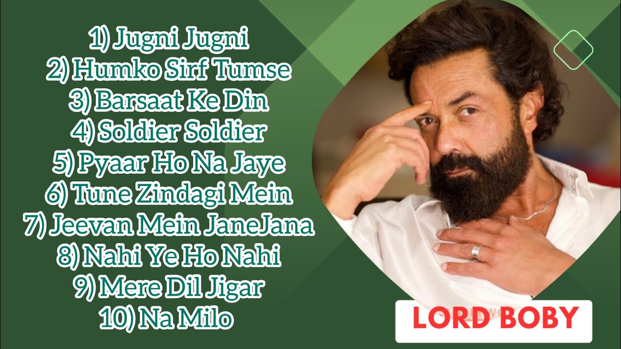 Lord Bobby Special Song || Bobby Deol Top 10 Songs || Best of Bobby ...