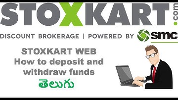STOXKART WEB || How to deposit and withdraw funds telugu