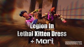 Legion In Lethal Kitten Dress Gameplay & Mori | Dead by Daylight Mobile