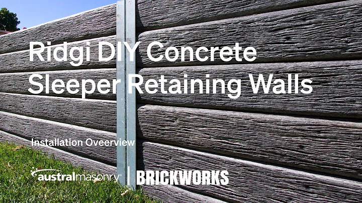 Ridgi Concrete Sleeper Retaining Walls from Austral Masonry | Installation