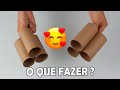 4 IDÉIAS CRIATIVAS COM ROLOS DE PAPEL - FAÇA VOCÊ MESMO - ANA ROGÉRIA