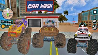 Car Wash Garage Service Workshop - All Monster Truck Modern Auto Wash - Best Android Gameplay screenshot 5