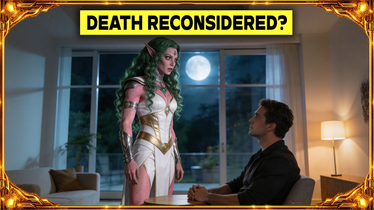 Alien Death Goddess Came to Collect the Human, He Negotiated and She Stayed