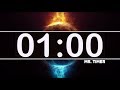 1 minute timer with epic music 60 second countdown clock timer