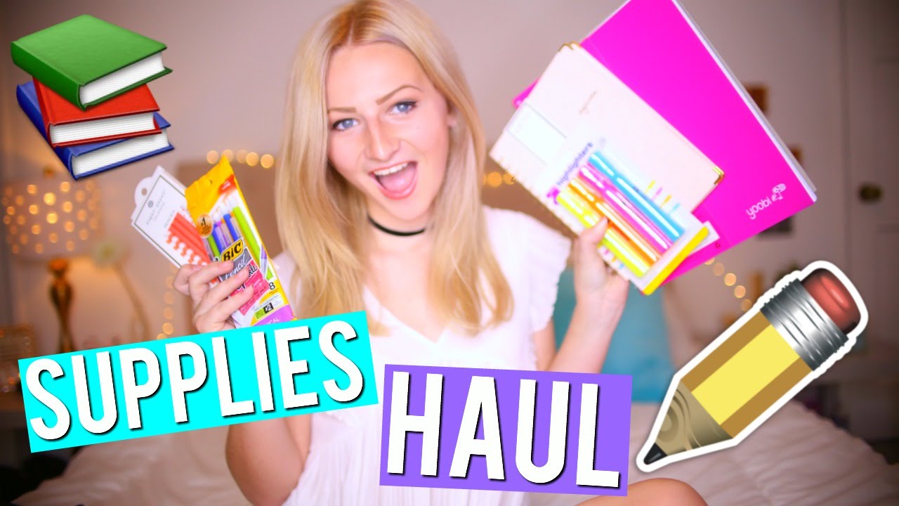 SCHOOL SUPPLIES HAUL 2016: BACK TO SCHOOL | Kalista Elaine