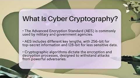What Is Cyber Cryptography? - Tactical Warfare Experts