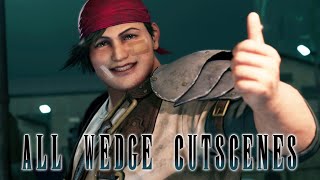Final Fantasy 7 Remake - All (Funny) Wedge Cutscenes