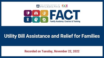 Utility Bill Assistance and Relief for Families