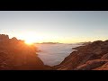 Dolomites in fog, timelapse