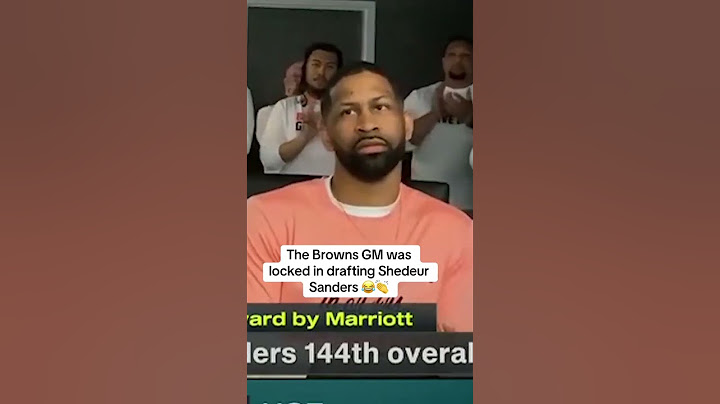 Andrew Berry reacts to the Browns drafting QB Shedeur Sanders