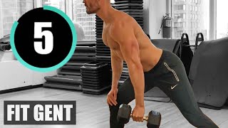 TIMED BEGINNER FULL BODY WORKOUT - USING JUST ONE DUMBBELL