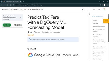 Predict Taxi Fare with a BigQuery ML Forecasting Model | #qwiklabs | #GSP246 #CLI